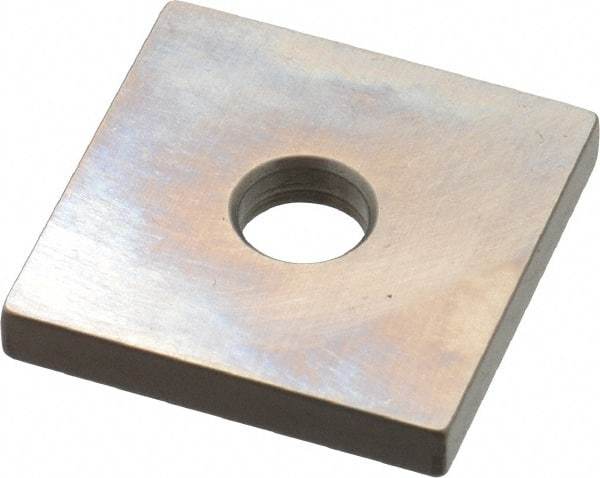 Mitutoyo - 0.143" Square Steel Gage Block - Accuracy Grade 0, Includes Certificate of Inspection - Top Tool & Supply