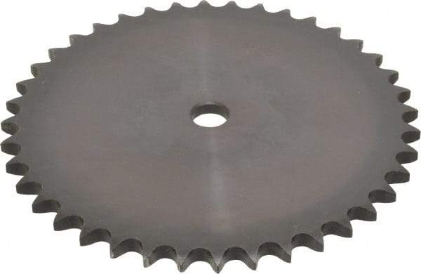 Browning - 40 Teeth, 5/8" Chain Pitch, Chain Size 50, "A" Plate Roller Chain Sprocket - 3/4" Bore Diam, 7.966" Pitch Diam, 8.32" Outside Diam - Top Tool & Supply