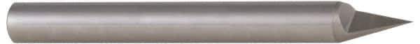 Accupro - 1/4 Inch Diameter, 4 Inch Overall Length, 3/8 Inch Split Length, Solid Carbide, Conical Point Split End Carbide Blank - Single End, 60° Point - Top Tool & Supply