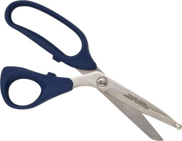 Heritage Cutlery - 3" LOC, 9" OAL Stainless Steel Standard Shears - Ambidextrous, Plastic Bent Handle, For Poultry Processing - Top Tool & Supply