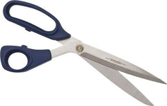 Heritage Cutlery - 5-1/2" LOC, 12" OAL Stainless Steel Heavy Duty Shears - Ambidextrous, Plastic Bent Handle, For General Purpose Use - Top Tool & Supply