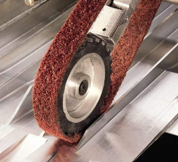 3M - 1" Wide x 72" OAL, Aluminum Oxide Abrasive Belt - Aluminum Oxide, Coarse, Nonwoven, Series SC-BL - Top Tool & Supply