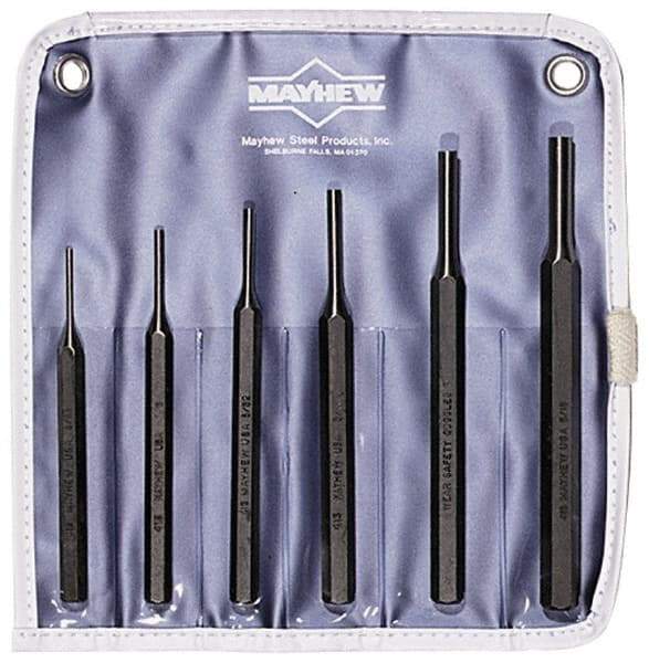 Mayhew - 6 Piece Pin Punch Set - Top Tool & Supply