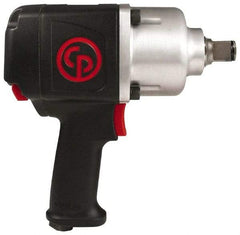 Chicago Pneumatic - 1" Drive, 6,300 RPM, 1,200 Ft/Lb Torque Impact Wrench - Pistol Grip Handle, 850 IPM, 7.5 CFM, 90 psi, 3/8" NPTF Inlet - Top Tool & Supply