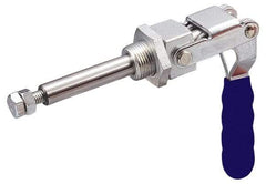 Gibraltar - 700 Lb Load Capacity, Threaded Base, Carbon Steel, Standard Straight Line Action Clamp - 0.63" Plunger Diam, Straight Handle - Top Tool & Supply