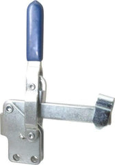 Gibraltar - 375 Lb Holding Capacity, Vertical Handle, Manual Hold Down Toggle Clamp - 62° Handle Movement, 115° Bar Opening, U-Bar, Straight Base, Carbon Steel - Top Tool & Supply