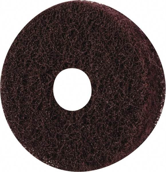 Merit Abrasives - 3" Diam, Medium Mounted Scrubber Buffing Wheel - 3 Ply, Medium Grade, 1/4" Shank Diam, 8,000 RPM - Top Tool & Supply