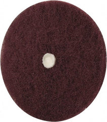 Merit Abrasives - 5" Diam, Medium Mounted Scrubber Buffing Wheel - 1 Ply, Very Fine Grade, 1/4" Shank Diam, 4,000 RPM - Top Tool & Supply