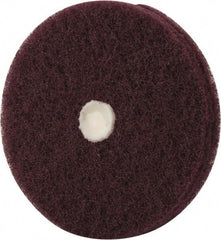 Merit Abrasives - 4" Diam, Medium Mounted Scrubber Buffing Wheel - 2 Ply, Very Fine Grade, 1/4" Shank Diam, 6,000 RPM - Top Tool & Supply