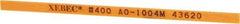 Value Collection - Rectangular, Ceramic Fiber Finishing Stick - 4" Long x 5/32" Wide x 1/32" Thick, 400 Grit, Super Fine Grade - Top Tool & Supply