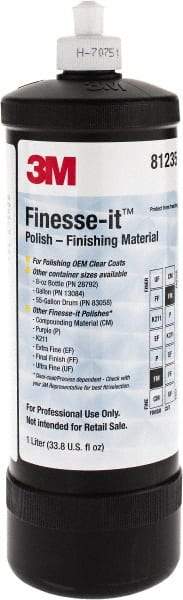 3M - 1 L Polishing Compound - Grade Extra Fine, White - Top Tool & Supply