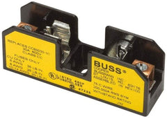 Cooper Bussmann - 2 Pole, 10 to 14 AWG, 480 VAC/VDC, 30 Amp, DIN Rail Mount Fuse Block - 3 Inch Long x 1.63 Inch Wide x 1.22 Inch High Block - Top Tool & Supply