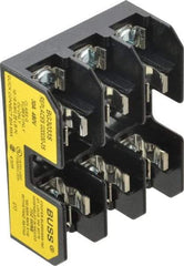 Cooper Bussmann - 3 Pole, 10 to 14 AWG, 480 VAC/VDC, 30 Amp, DIN Rail Mount Fuse Block - 3 Inch Long x 2.38 Inch Wide x 1.22 Inch High Block - Top Tool & Supply