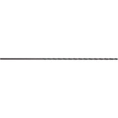 Extra Length Drill Bit: 0.2756″ Dia, 118 °, High Speed Steel Steam Tempered Finish, 5.91″ Flute Length, Spiral Flute, Straight-Cylindrical Shank, Series A125