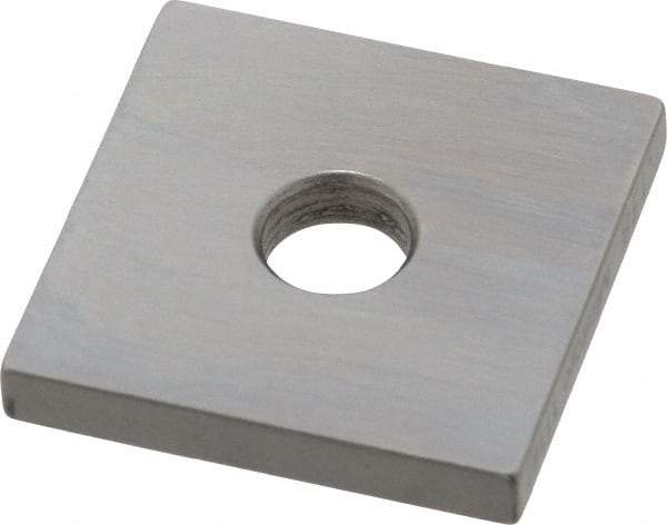 Mitutoyo - 0.138" Square Steel Gage Block - Accuracy Grade 0, Includes Certificate of Inspection - Top Tool & Supply