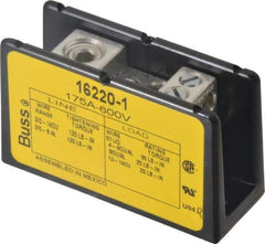 Cooper Bussmann - 1 Pole, 175 Amp, 8-2/0 AWG (Al), 14-2/0 AWG (Cu) Primary, 4-14 AWG (Cu), 4-8 AWG (Al) Secondary, Thermoplastic Power Distribution Block - 600 VAC/VDC, 1 Primary Connection, 1.96 Inch Long x 3.32 Inch Deep x 4 Inch High - Top Tool & Supply