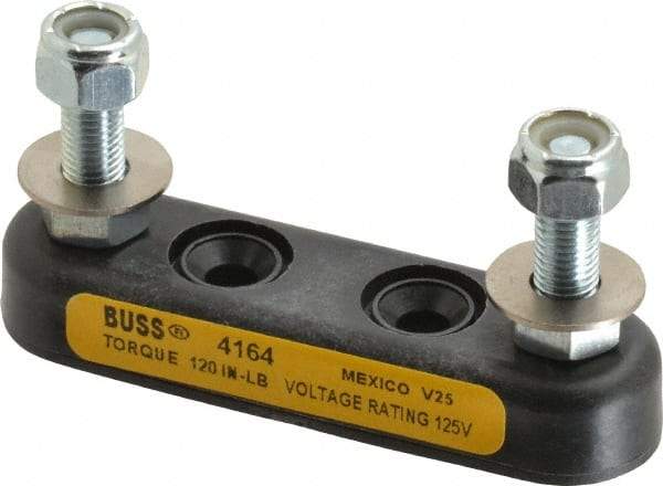 Cooper Bussmann - 1 Pole, 125 VAC, 800 Amp, Screw Mount Fuse Block - 3-3/16 Inch Fuse Length, 58.8mm Long x 24.1mm Wide x 1.62 Inch High Block - Top Tool & Supply