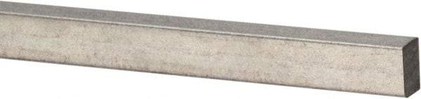 Precision Brand - 12" Long x 3/32" High x 3/32" Wide, Zinc-Plated Key Stock - Low Carbon Steel - Top Tool & Supply