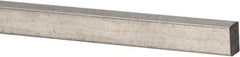 Precision Brand - 12" Long x 3/32" High x 3/32" Wide, Zinc-Plated Key Stock - Low Carbon Steel - Top Tool & Supply