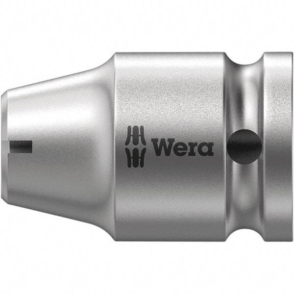 Wera - Socket Adapters & Universal Joints Type: Square-Drive to Hex Bit Adapter Female Size: 3/8 Socket Drive to 1/4 Hex - Top Tool & Supply