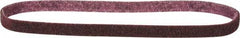 Norton - 1/2" Wide x 24" OAL, Aluminum Oxide Abrasive Belt - Aluminum Oxide, Medium, Nonwoven, Series STE-VS - Top Tool & Supply