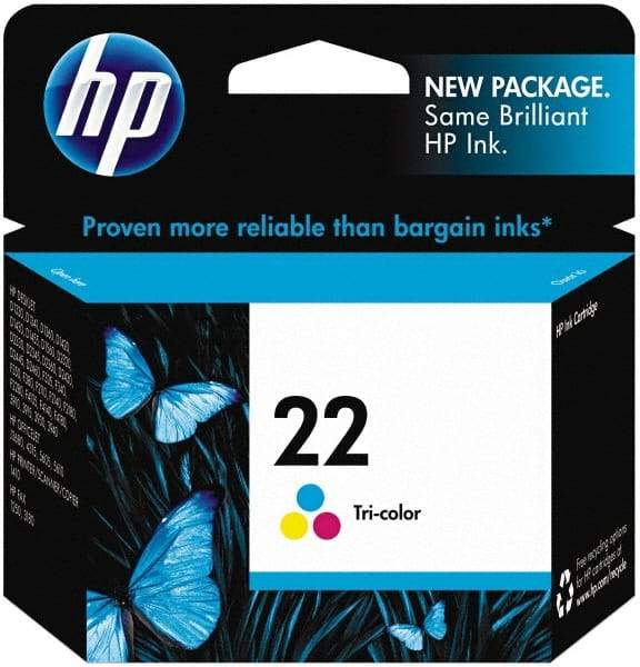 Hewlett-Packard - Cyan, Magenta & Yellow Ink Cartridge - Use with HP Deskjet D2230, D2345, D2360, D2430, D2445, D2460, F340, F380, F2140, F2180, F2240 - Top Tool & Supply