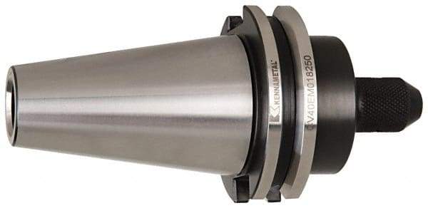 Kennametal - CAT50 Taper Shank 1/2" Hole End Mill Holder/Adapter - 35mm Nose Diam, 4.62" Projection, 1-8 Drawbar, Through-Spindle Coolant - Exact Industrial Supply