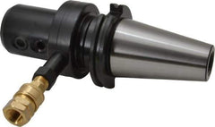 Collis Tool - CAT50 Outside Taper, VF50 Inside Taper, 1-1/4" Hole Diam, CAT-VF Coolant Adapter - 5.69" Projection, 9.69" OAL, Through Coolant - Exact Industrial Supply