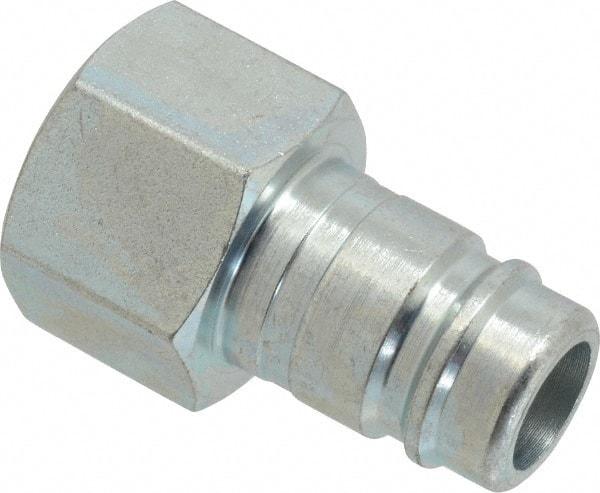 Parker - 3/4-14 Female NPTF Industrial Pneumatic Hose Connector - Steel, 3/4" Body Diam - Top Tool & Supply