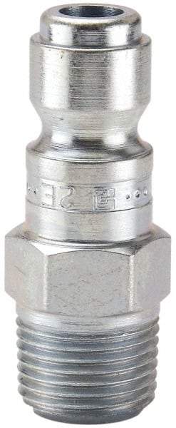 Parker - 3/4-14 Male NPT Tru-Flate Automotive Pneumatic Hose Connector - Steel, 1/2" Body Diam - Top Tool & Supply