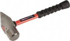 Proto - 4 Lb Head Cross Pein Hammer - 14" Fiberglass Handle, 1-15/16" Face Diam, 13-29/32" OAL - Top Tool & Supply