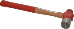 Proto - 2 Lb Head Ball Pein Hammer - Wood Handle with Red Laquer Grip, 15-7/8" OAL - Top Tool & Supply