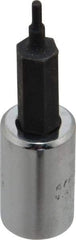 Proto - 1/4" Drive, 1/16" Hex Bit Socket - 1-7/8" OAL, 1" Bit Length - Top Tool & Supply