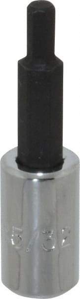 Proto - 1/4" Drive, 5/32" Hex Bit Socket - 1-7/8" OAL, 1" Bit Length - Top Tool & Supply