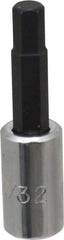 Proto - 1/4" Drive, 7/32" Hex Bit Socket - 1-7/8" OAL, 1" Bit Length - Top Tool & Supply