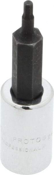 Proto - 1/4" Drive, 2mm Hex Bit Socket - 1-7/8" OAL, 1" Bit Length - Top Tool & Supply