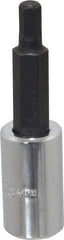 Proto - 1/4" Drive, 4mm Hex Bit Socket - 1-7/8" OAL, 1" Bit Length - Top Tool & Supply