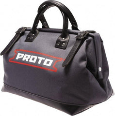 Proto - 1 Pocket White Canvas Tool Bag - 14" Wide x 14" Deep x 14" High - Top Tool & Supply