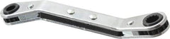 Proto - 7/32" x 9/32" 12 Point Reversible Ratcheting Offset Box Wrench - Double End, 4-1/8" OAL, Steel, 25° Offset - Top Tool & Supply