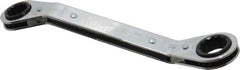 Proto - 5/8" x 3/4" 12 Point Reversible Ratcheting Offset Box Wrench - Double End, 7-3/4" OAL, Steel, 25° Offset - Top Tool & Supply