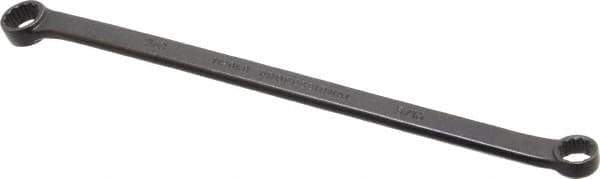 Proto - 5/16" x 3/8" 12 Point Offset Box Wrench - Double End, 6-15/16" OAL, Steel, Black Finish, 15° Offset - Top Tool & Supply