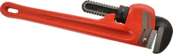 Proto - 14" Steel Straight Pipe Wrench - 2" Pipe Capacity - Top Tool & Supply