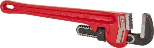 Proto - 18" Steel Straight Pipe Wrench - 2-1/2" Pipe Capacity - Top Tool & Supply