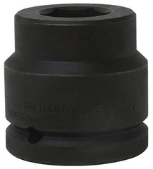 Proto - 1-1/2" Drive 3-5/8" Standard Impact Socket - 6 Points, 5" OAL - Top Tool & Supply