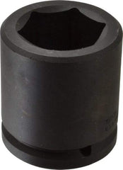 Proto - 1-1/2" Drive 2-3/16" Standard Impact Socket - 6 Points, 3-5/8" OAL - Top Tool & Supply