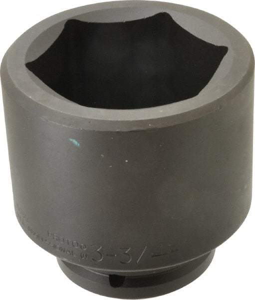 Proto - 1-1/2" Drive 3-3/4" Standard Impact Socket - 6 Points, 5" OAL - Top Tool & Supply