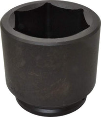 Proto - 1-1/2" Drive 4-1/4" Standard Impact Socket - 6 Points, 5-3/4" OAL - Top Tool & Supply