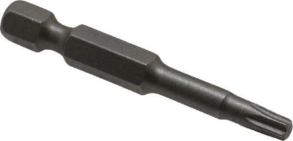 Irwin - T20 Torx Bit - 1/4" Hex Drive, 1-15/16" OAL - Top Tool & Supply