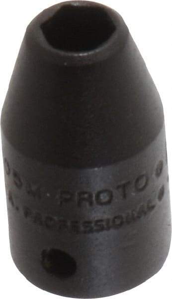 Proto - 1/4" Drive 5mm Standard Impact Socket - 6 Points, 7/8" OAL - Top Tool & Supply