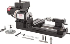 Sherline - 3-1/2" Swing, 8" Between Centers, 100/240 Volt, Single Phase Miniature Lathe - 1MT Taper, 1/2 hp, 70 to 2,800 RPM, 10mm Bore Diam, 260mm Deep x 203.2mm High x 584.2mm Long - Top Tool & Supply